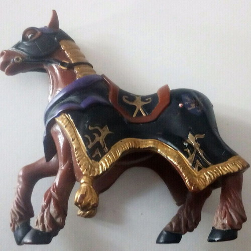 Set of figures Chinese archer rider and horse used