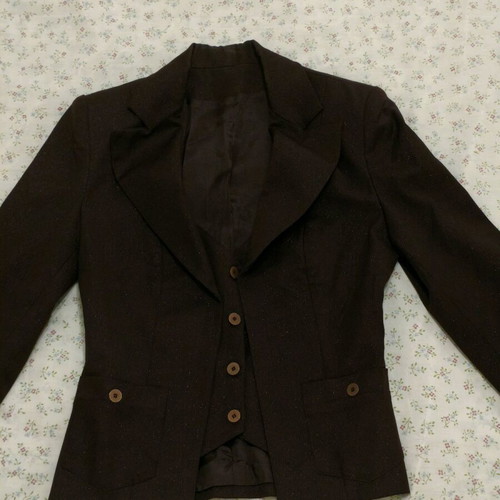 Rebecca Blu brown glossy jacket like new, XS