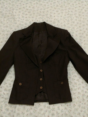 Rebecca Blu brown glossy jacket like new, XS