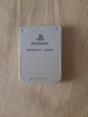 Sony PlayStation 1 Memory Card μεταχειρισμένη, επίσημη γκρι