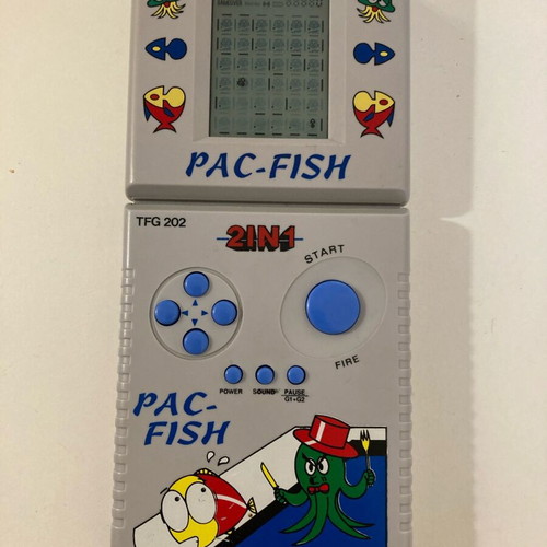 Pac Fish used rare handheld electronic game