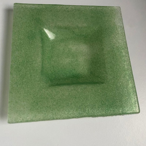 Decorative table green glass like new