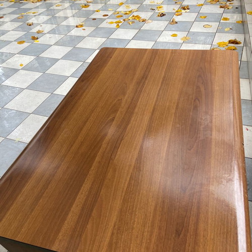 Office desk like new with wheeled wooden drawer unit