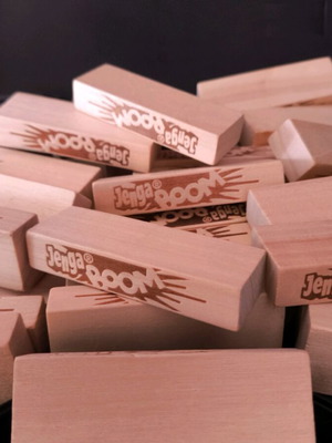 Τουβλάκια Jenga Boom σαν καινούργια, σετ 35 ανταλλακτικά