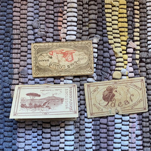 Collectible Lot of 4 Vintage Cigarette Paper Cases Ottoman and Italian