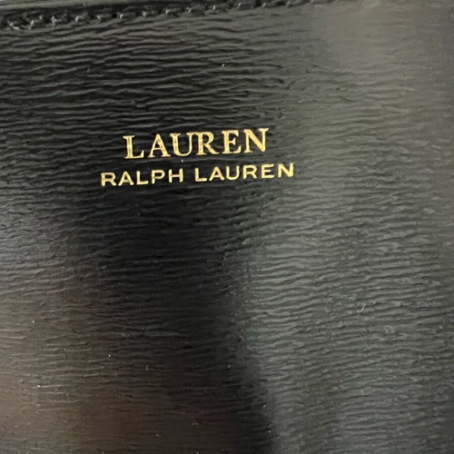 Ralph Lauren Oxford Tote Leather Bag Black like new