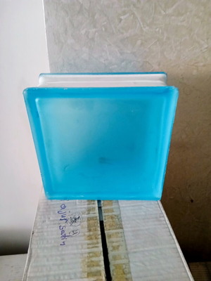 Ciech Vitrosilicon glass blocks new satin ajur blue design