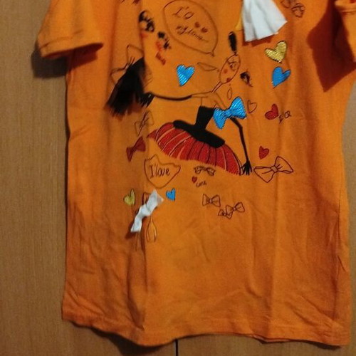Orange blouse like new, size M