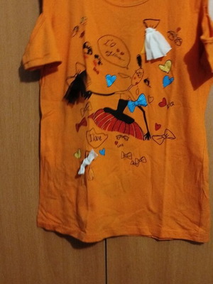Orange blouse like new, size M