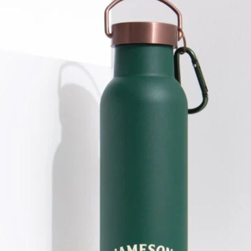 Jameson Green Water Bottle with Copper Colour Lid new