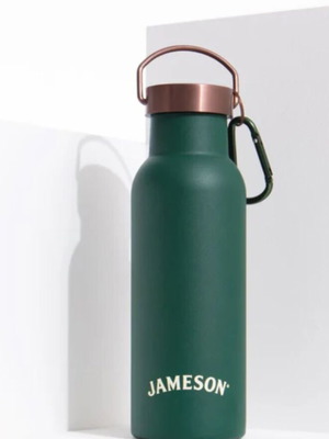 Jameson Green Water Bottle with Copper Colour Lid new