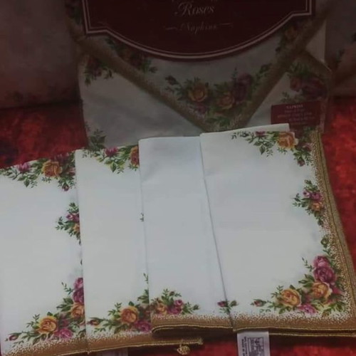 Royal Albert Old Country Roses dining napkins set of 12 new
