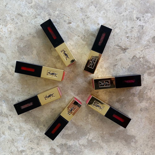 Yves Saint Laurent lip gloss used, pack of 7 pieces