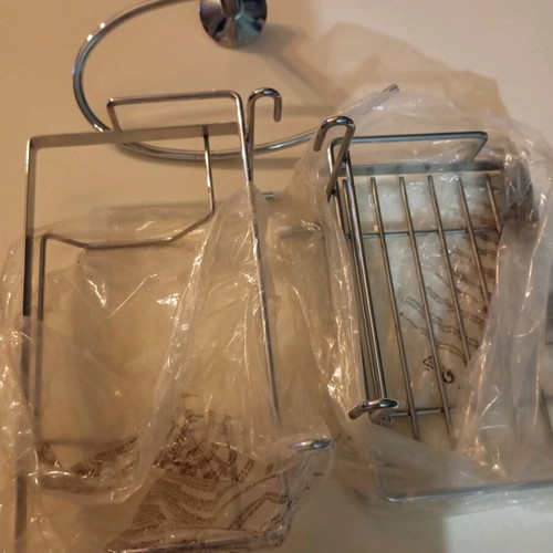 Bathroom accessories inox new, 3 pieces