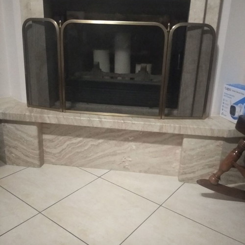 Fireplace screen used bronze size 1.05x0.50