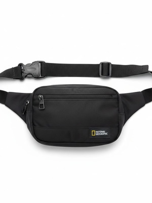 Ανδρικό Τσαντάκι Μέσης National Geographic σαν καινούργιο, μαύρο