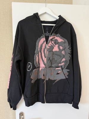 Travis Scott Cactus Jack Fragment ζακέτα με κουκούλα και σχέδιο τίγρης, μέγεθος M