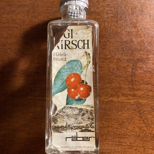 Raber Rigi Kirsch vintage miniature liquor bottle, sealed