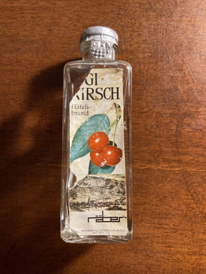 Raber Rigi Kirsch vintage miniature liquor bottle, sealed
