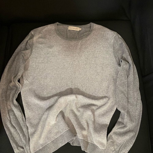 Calvin Klein Jeans spring thin sweater like new, gray