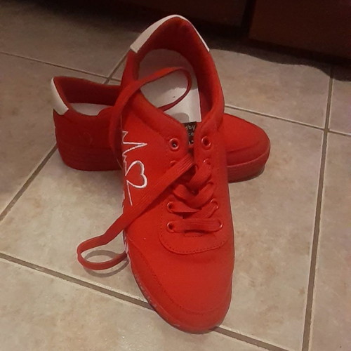 Shein women's sneakers used, size 39, red