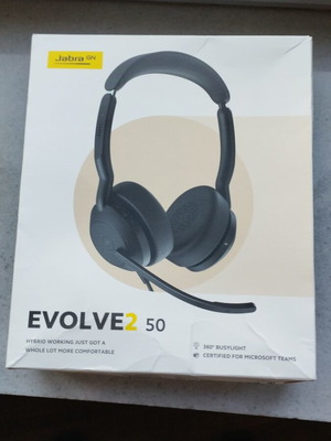 Jabra Evolve2 50 Wired USB-C Headset with USB-A Adapter