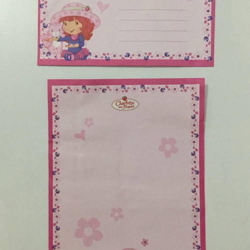 Collectible school set with stationery, stamp and stickers new