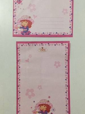 Collectible school set with stationery, stamp and stickers new