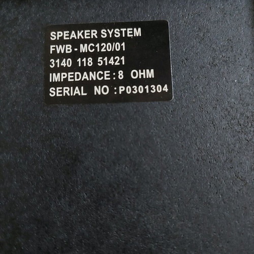 Philips speakers used 8ohm