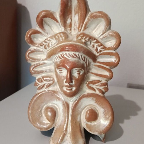 Akrokeramo traditional decorative element made of clay, like new