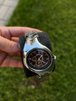 Nike Y2k Retro Futuristic Watch silver used, men's