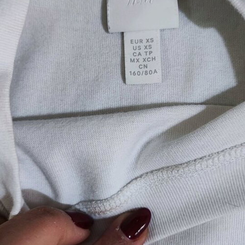 White blouse dress H&M like new, size XS