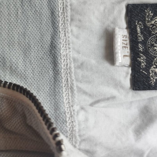 Diesel polo shirt used, size M, grey, zipper design