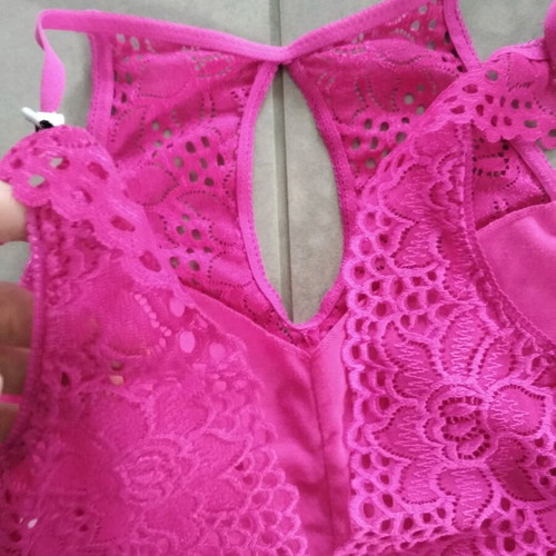 Pink bustier like new, size M