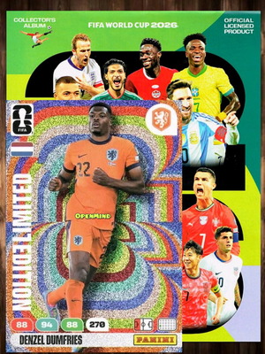 Κάρτα Denzel Dumfries limited FIFA World Cup 2026 Adrenalyn XL Ολλανδία καινούργιο