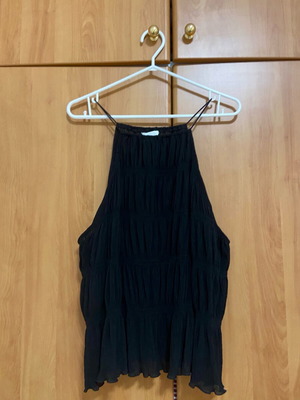H&M black evening blouse new, size XL