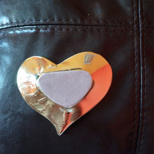 Decorative heart in gold color new