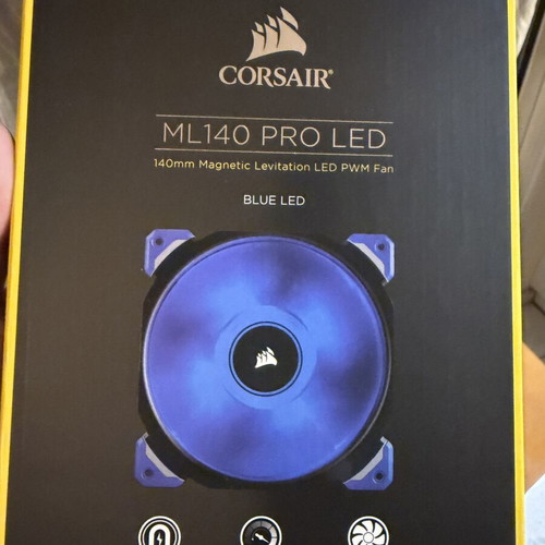 Corsair ML140 Pro LED fans used, pack of 3, magnetic levitation PWM