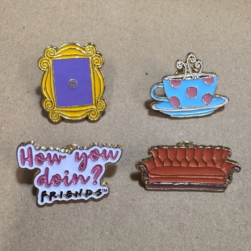 Friends pins set of 4 like new