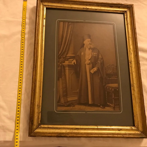 Photographic portrait of Archbishop of Corfu Antonios Chariatis used