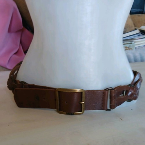Liu Jo leather boho belt brown like new, size M