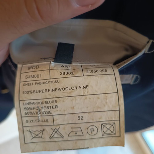 Cricket & Go men's jacket blue like new, size 52