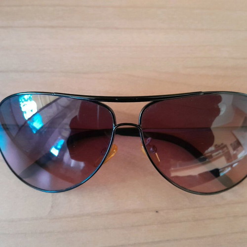 Sting sunglasses used, brown and red
