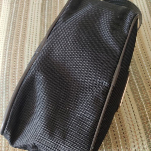 Rico black toiletry bag with waterproof lining