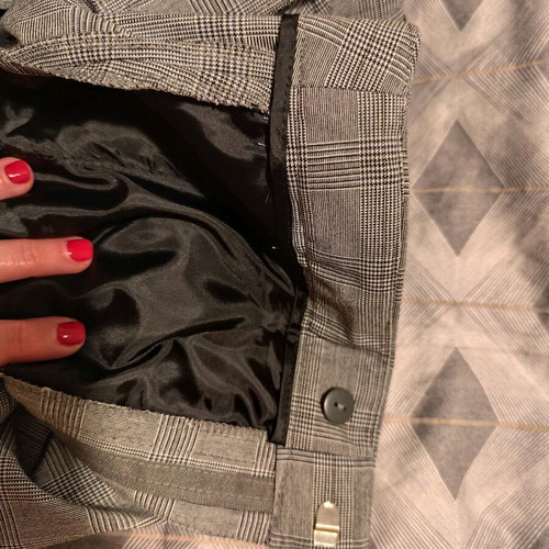 Zara women's gray checkered suit like new, size M