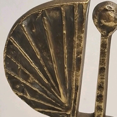 Brass sculpture by I. Moralis Angel like new