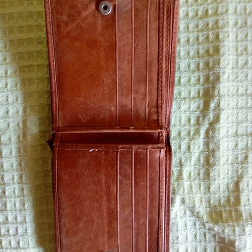 Fetiche Leather Brown Men's Leather Wallet used