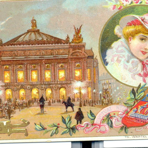 Authentic lithographic advertising cards, pack of 10