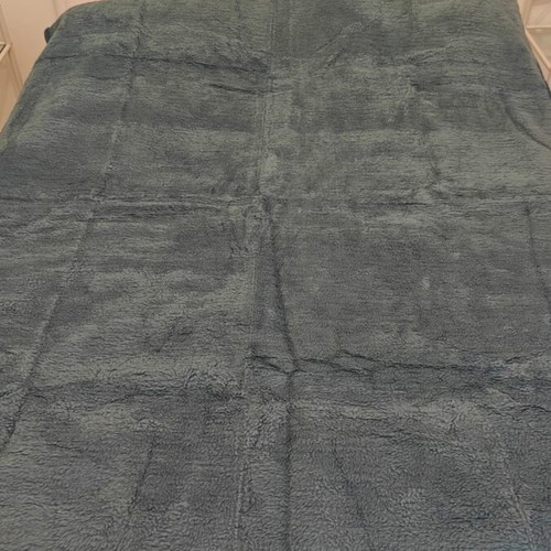 Bros A. Adamidis blanket like new, acrylic and cotton, reversible blue