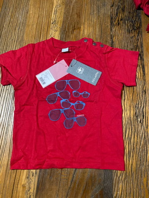 Alouette t-shirt new for girl and boy 12 and 18 months cotton
